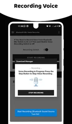 Bluetooth Mic Audio Recorder android App screenshot 0