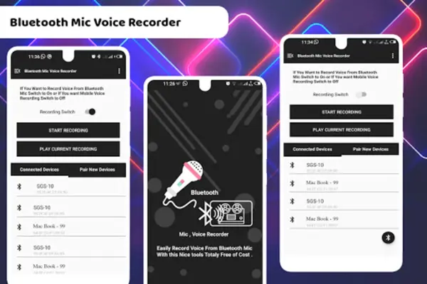 Bluetooth Mic Audio Recorder android App screenshot 4